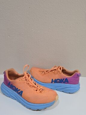 Hoka Orange, Blue & Purple Athletic Sneakers 🧡💙